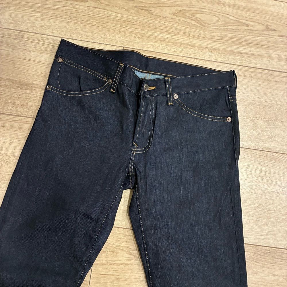 NEW Cone Denim Women’s Dark Wash Button Fly Straight Leg Jean Size 30